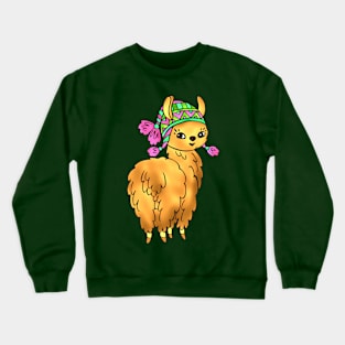 Spring Llama Crewneck Sweatshirt